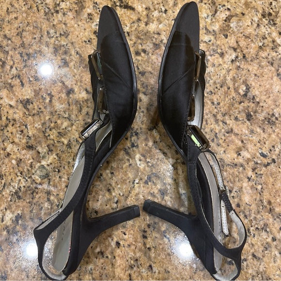 FIONI WOMENS BLACK SANDALS DRESS HEELS SIZE 7 - Picture 7 of 7